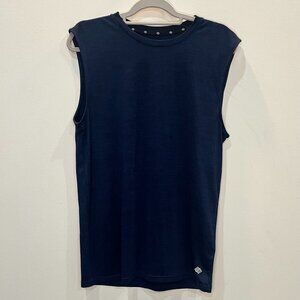 Zelos Flex Men's Athletic Workout Tank Top - Navy Blue - Size M